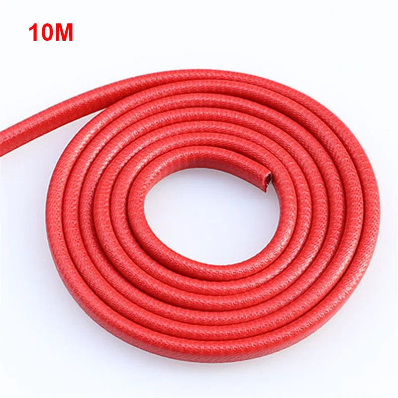 5/10M Car Door Protector Edge Scratch Strip Universal Car Door Noise reduction Anti Collision Protection With Steel Carstyling
