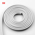 5/10M Protector de borde de puerta de coche Tira antiarañazos universal para puerta de coche Reducción de ruido Protección anticolisión con acero Carstyling