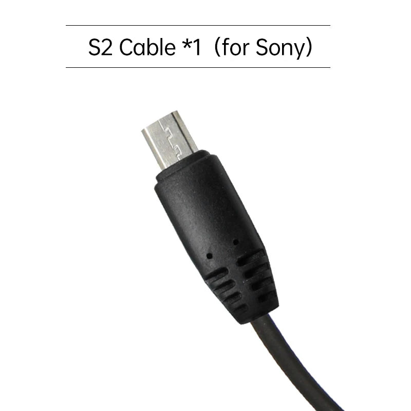 Pixel 30cm Shutter Release Remote Control Connecting DC0 DC2 N3 E3 S1 S2 Cable For Canon Nikon Sony Camera TW-283 T9