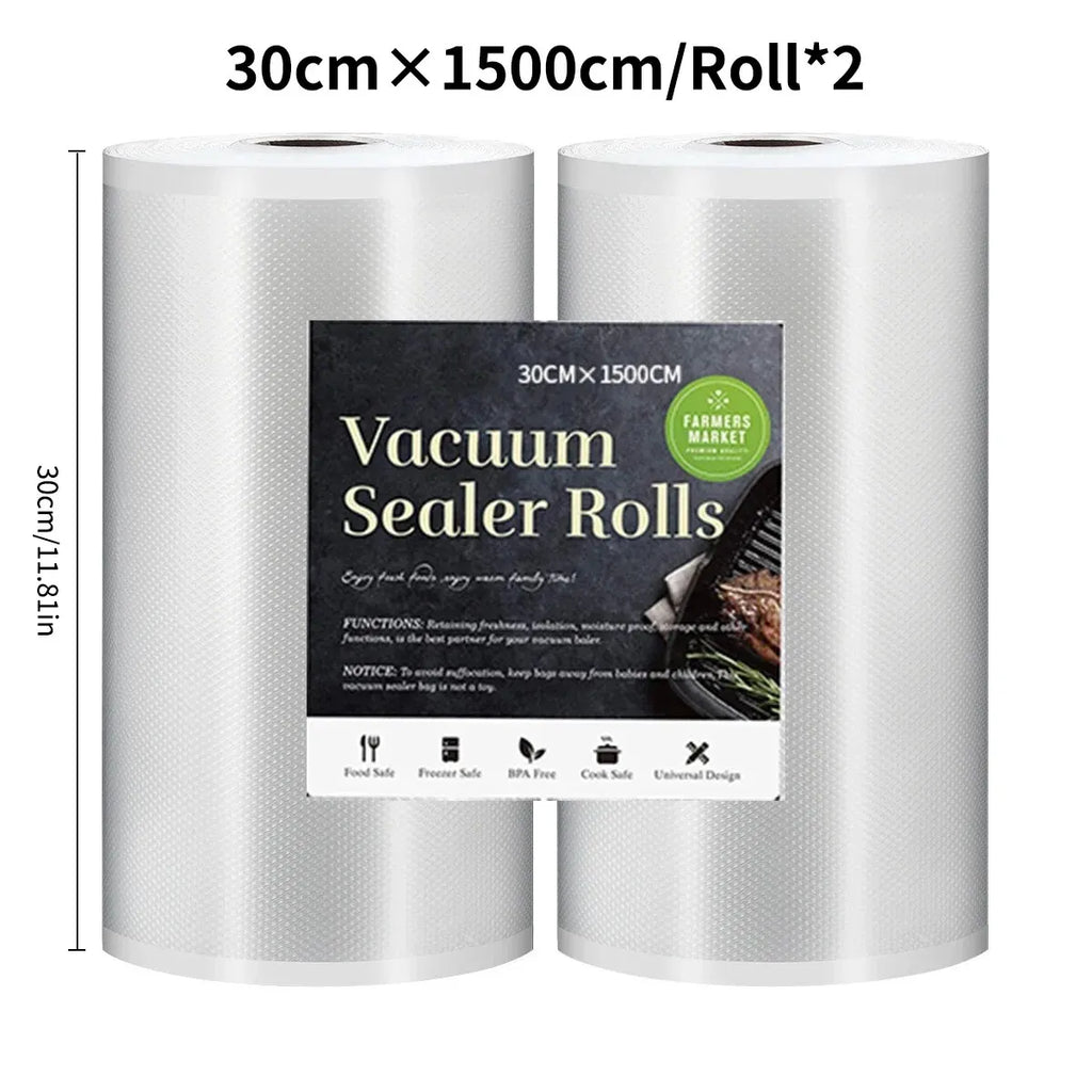 SaengQ Kitchen Food Vacuum Sealer Bag Sous Vide Storage Bags For Vacuum Packaging 12/15/20/25/30cm*1500cm/Rolls