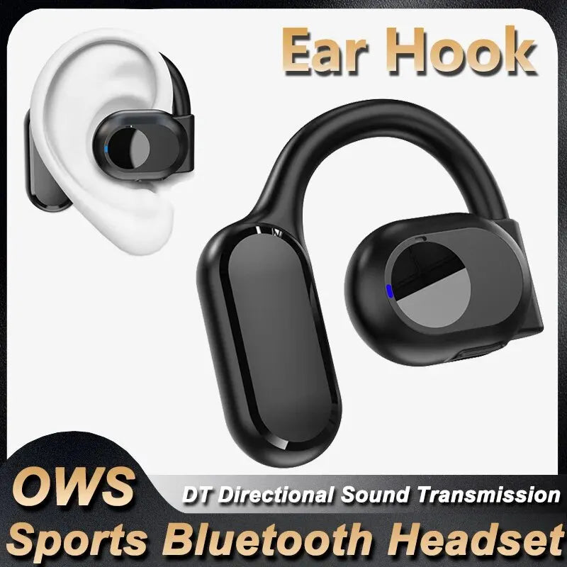 Auriculares inalámbricos Bluetooth con micrófono de conducción ósea, manos libres, con cancelación de ruido para conducir Audifonos
