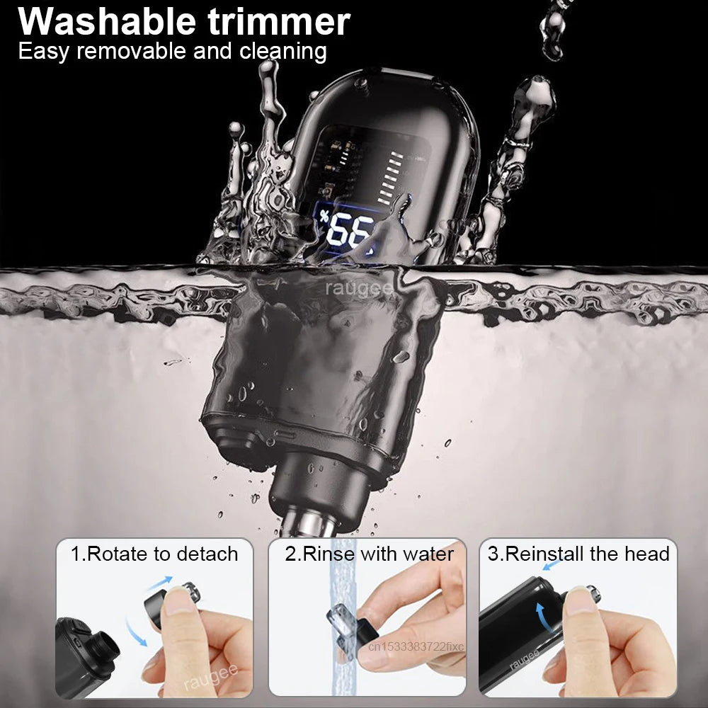 Nose Hair Trimmer for Men Mini Electric Nose Hair Clipper USB Rechargeable Painless Portable Eyebrow Ear and Nose Hair Trimmer