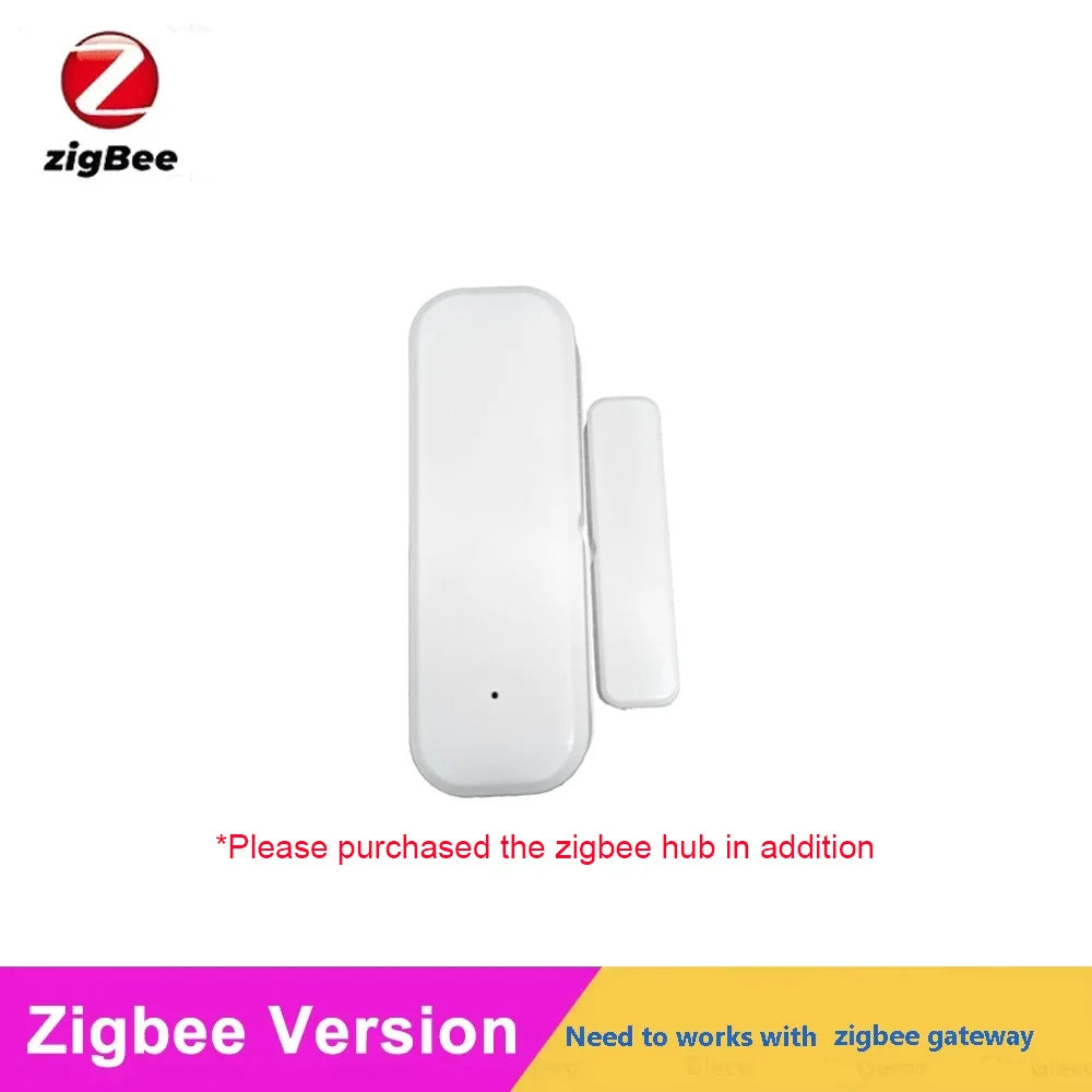 Zigbee Window Door Sensor Detection Magnetic Window Sensor Door Open Close Alarm Detector For Smart Home Automation Security Z2M