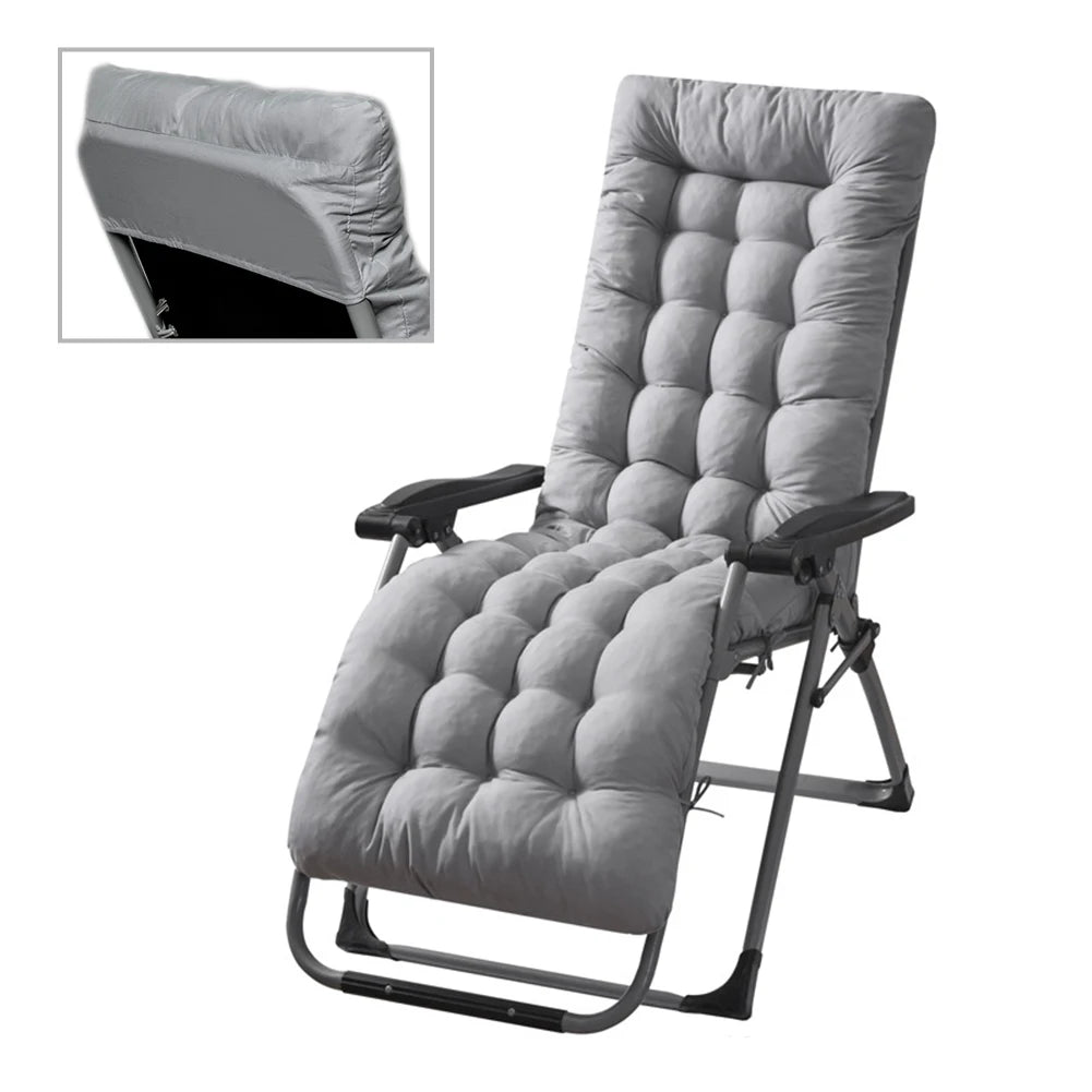 Sun Lounger Cushions Polyester Fiber Patio Chaise Lounge Cushions Pad  Indoor Outdoor Lounge Chair Cushion for Travel Holiday