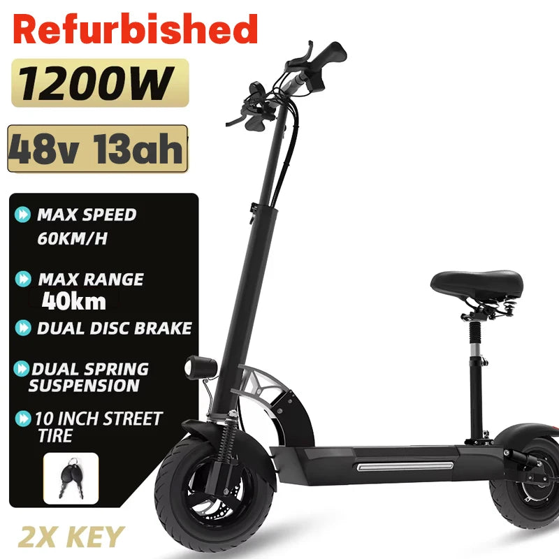 [8 modelos] Scooter eléctrico de 10/11 pulgadas 48V-72V 1000W-6000W 50-85km/h Rápido E Scooter Todoterreno Patinete Eléctrico Plegable para Adultos