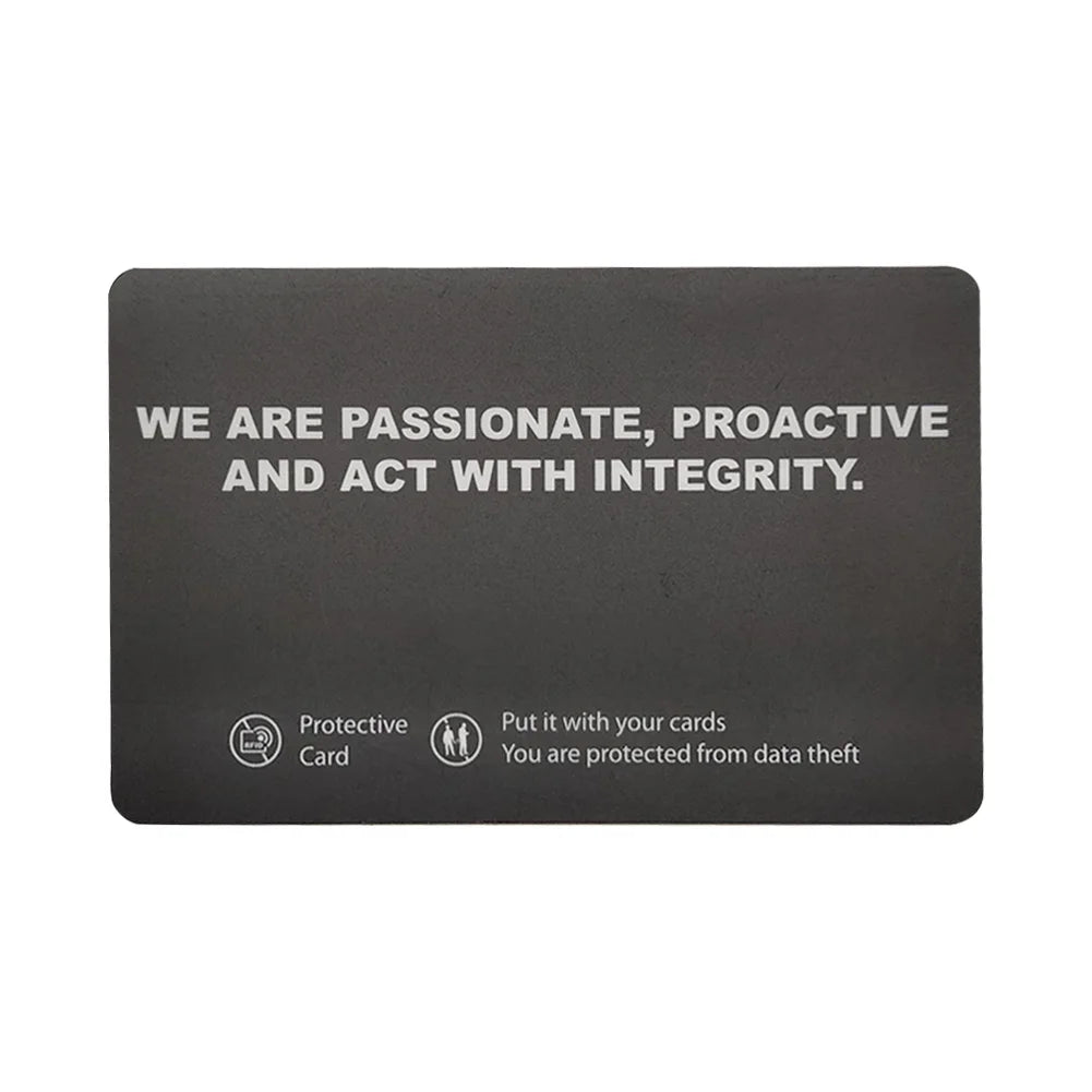 5Pcs RFID Blocking Card Ultra Thin NFC Debit Credit Card Passport Protector RFID Card Blocker for Passport Case Purse