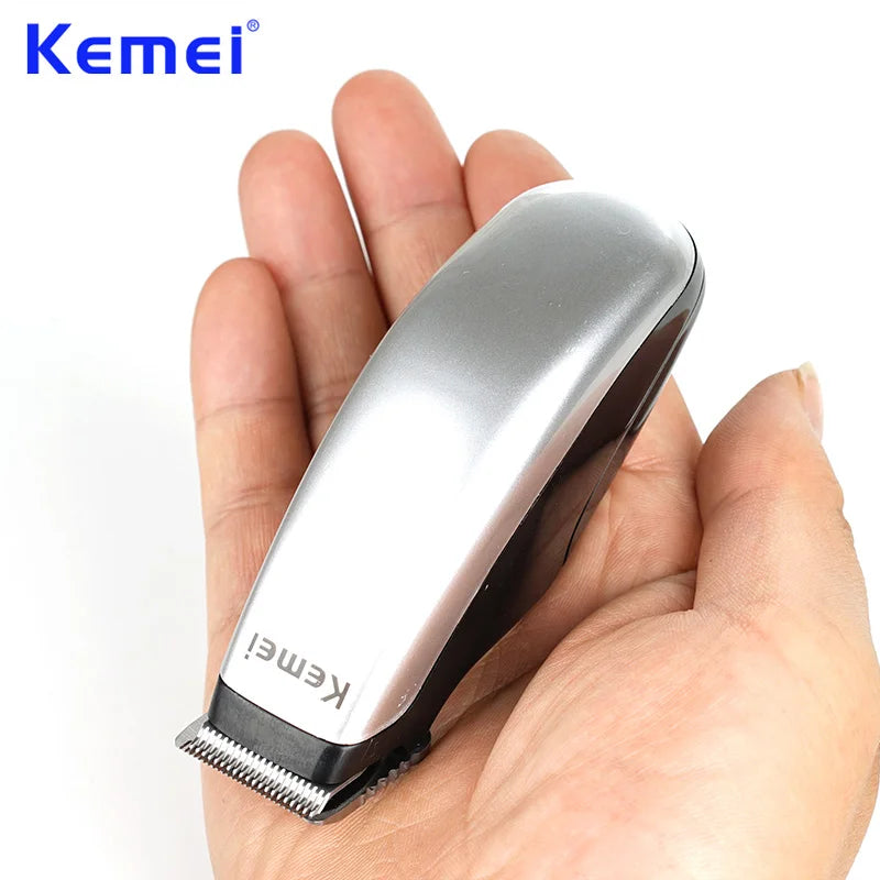Kemei Mini Cortapelos Eléctrico Portátil Máquina de Corte Diseño Novedoso Cortapelos Eléctrico Maquinilla de Afeitar de Barba Herramientas de Estilo para Hombre KM-666