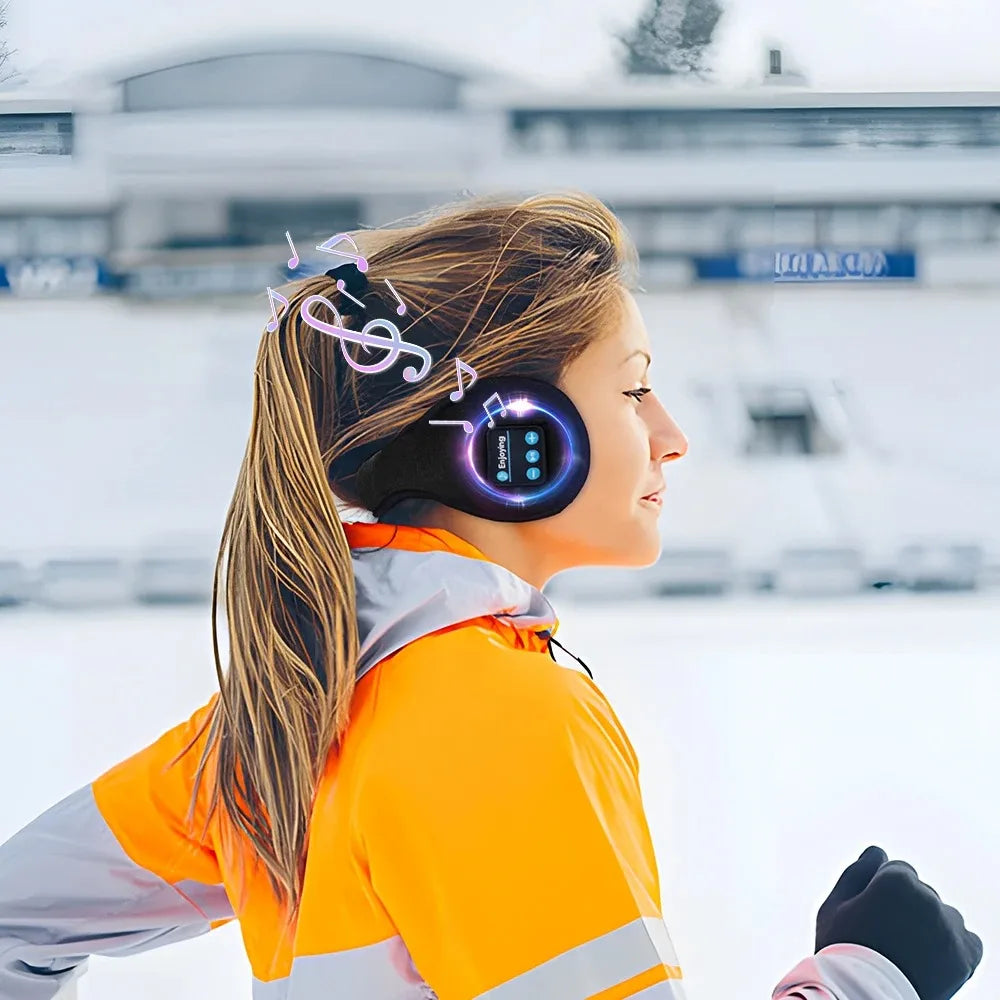 Orejas de invierno inalámbricas Auriculares Bluetooth Orejeras Tapones para los oídos Gorro informal Deportes equitación más cálido Orejera para hombres mujeres música Auriculares