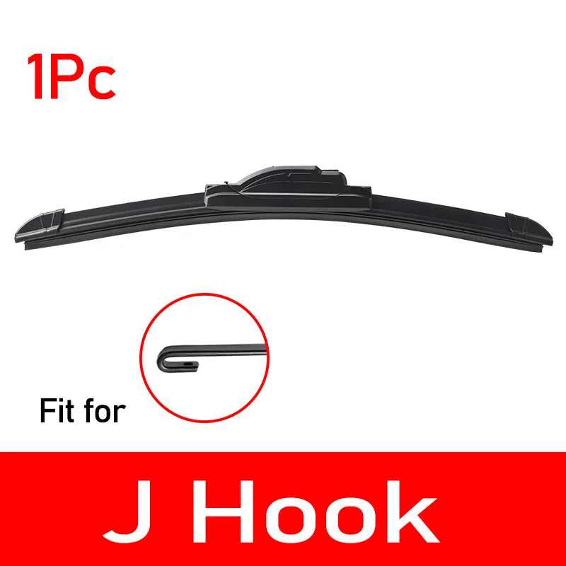 Kcimo 1Pc Front Car Wiper Blades Durable Rubber Soft Frameless Bracketless Brushes Windshield Windscreen Window Accessories