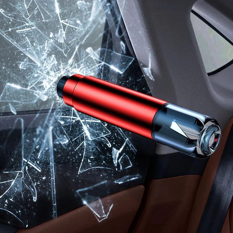 Martillo de seguridad 2 en 1 para rescate de emergencia, mini herramienta de escape de emergencia para coche, rompeventanas multifuncional portátil, cortador de cinturón de seguridad