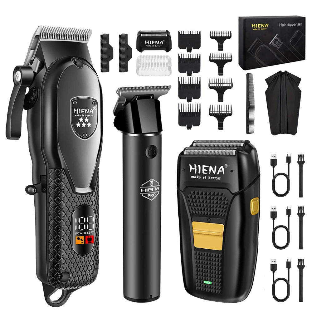 hiena Clipper Electric Hair Trimmer for men Electric shaver professional Men's Hair cutting machine Wireless barber trimmer