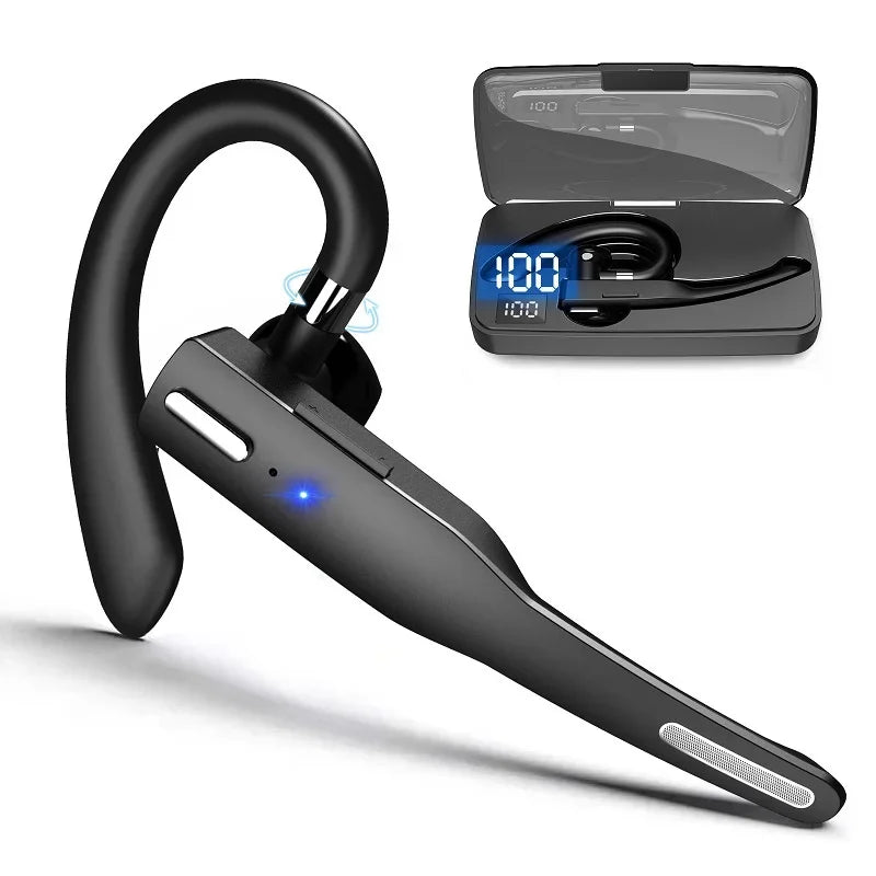 Auriculares Bluetooth Inalámbricos Con Micrófono Auricular ENC Con Cancelación de Ruido Manos Libres Auriculares Para Conducir Negocios