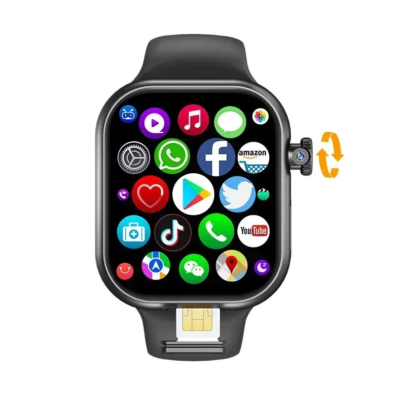 5G Android VP29 5 256GB storage 4G/5G LTE Sim card GPS WIFI 2.29-inch 490 by 580 smartwatch with 8 megapixel rotating camera