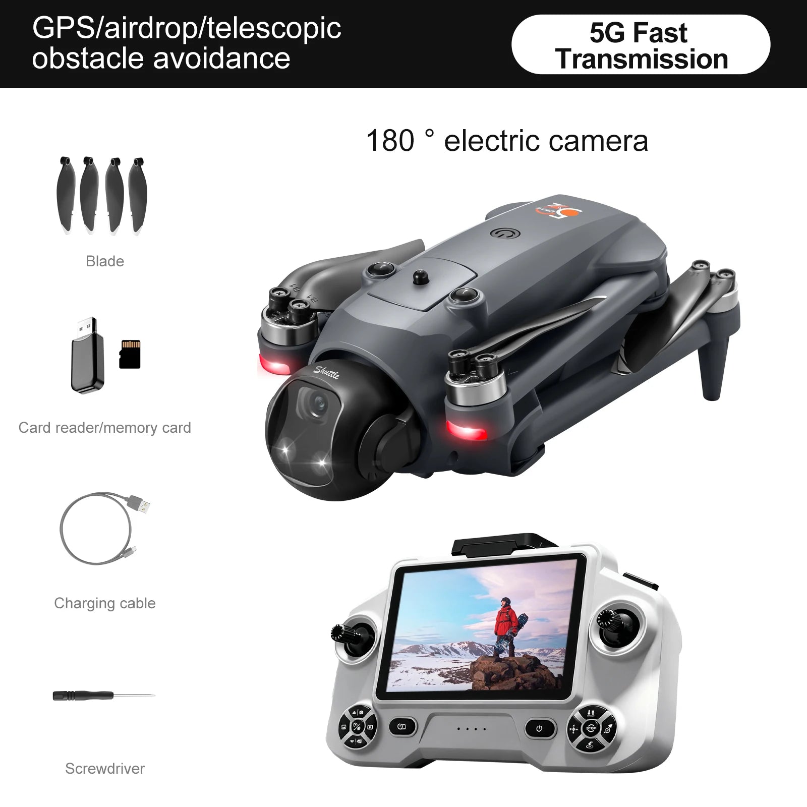 NEW YL059 Mini Drone 8K HD Camera Foldable Quadcopter 5G WiFi FPV Altitude Hold Headless Mode One Key Return RC Drone Toys Gifts