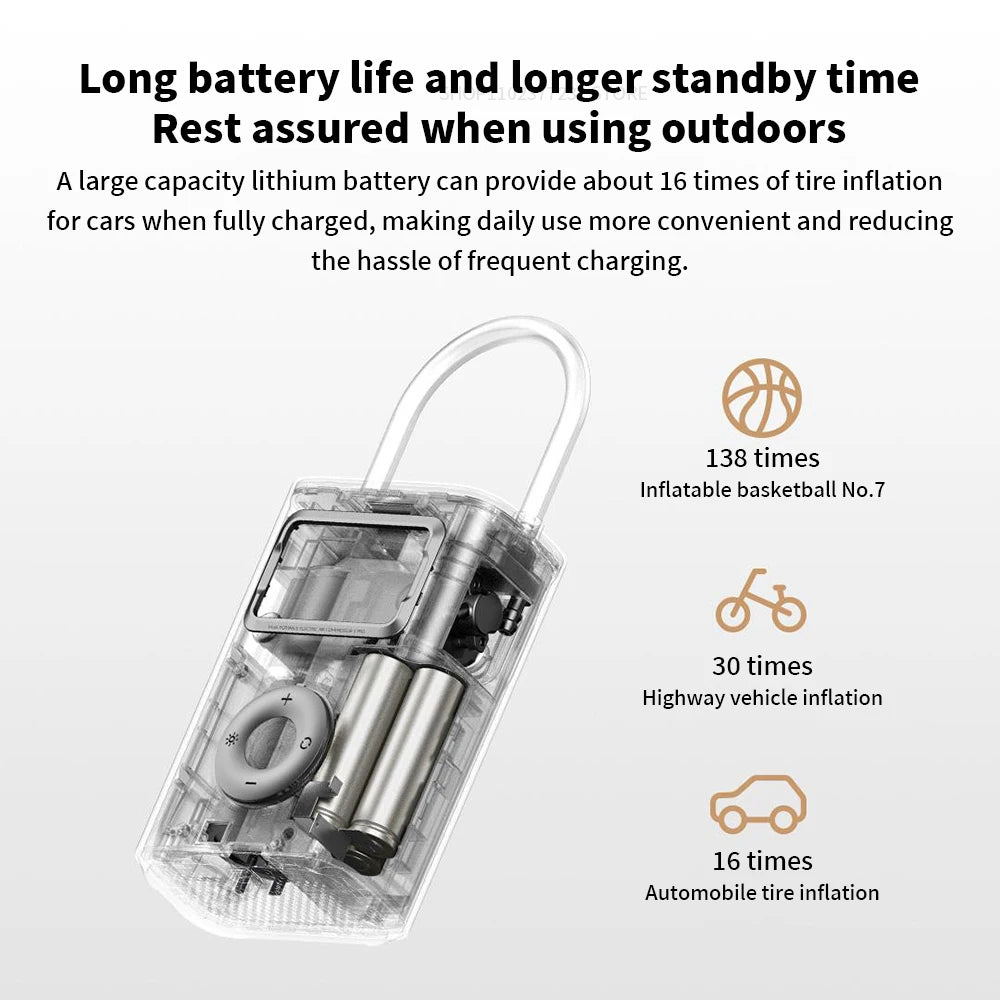 Original MIJIA Air Pump 2 Pro Portable Electric Air Compressor Mi Inflatable Treasure 150psi High Pressure Motorcycle Car Soccer