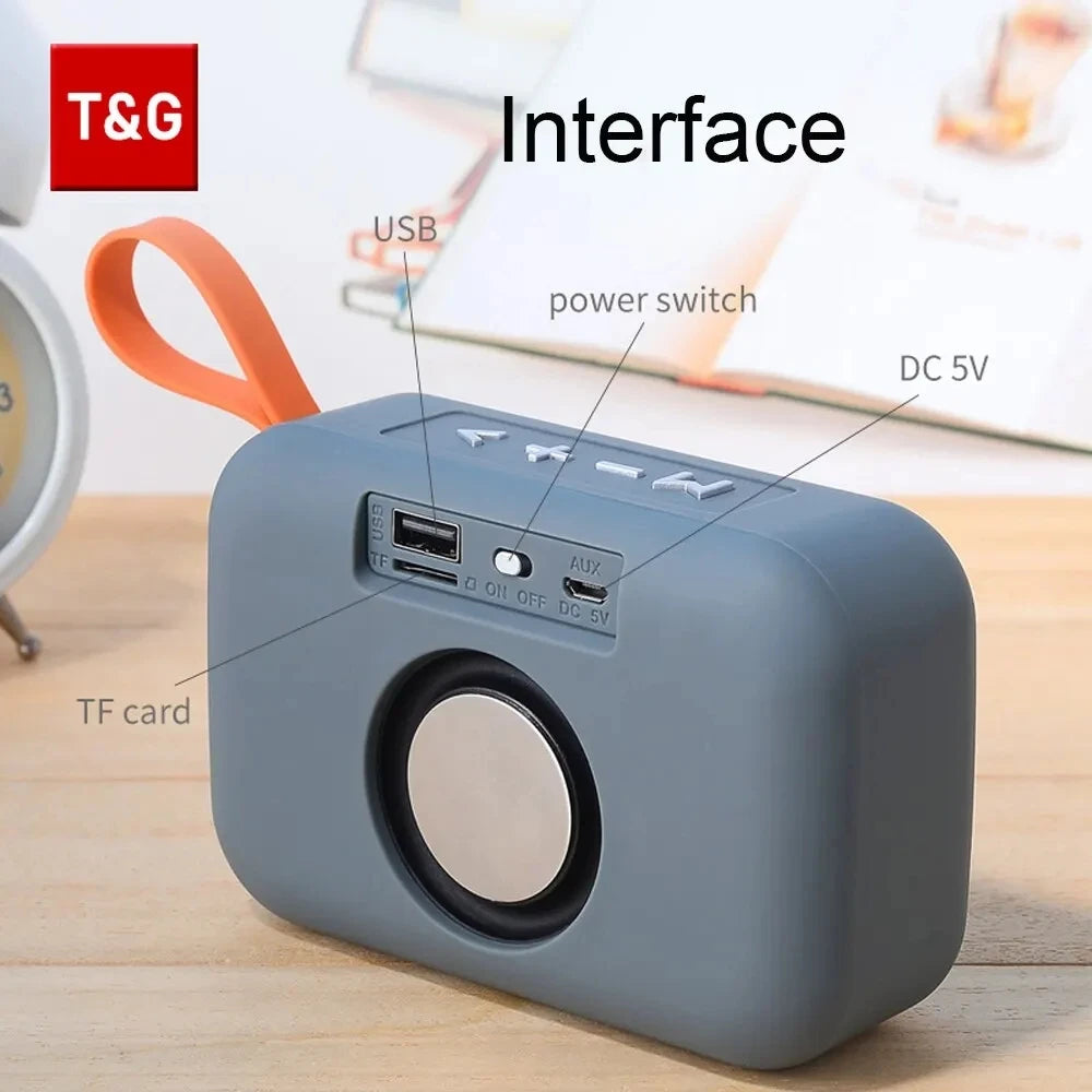 Altavoz inalámbrico Bluetooth portátil Mini Radio FM Impermeable Pequeño Subwoofer Caja de Sonido Música Woofer Computadora PC AUX Caixa De Som