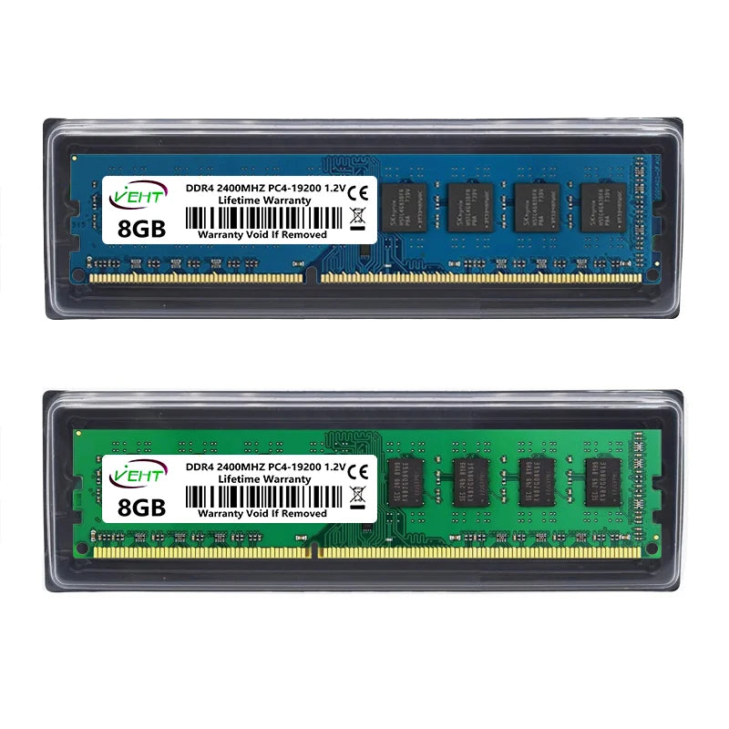 DDR2 DDR3 DDR4 4GB 8GB 16GB Desktop Memories Ram PC3 1.5V 8500 10600 12800 PC4 1.2V 2133 2400 2666Mhz Non-ECC DIMM Memory Ram