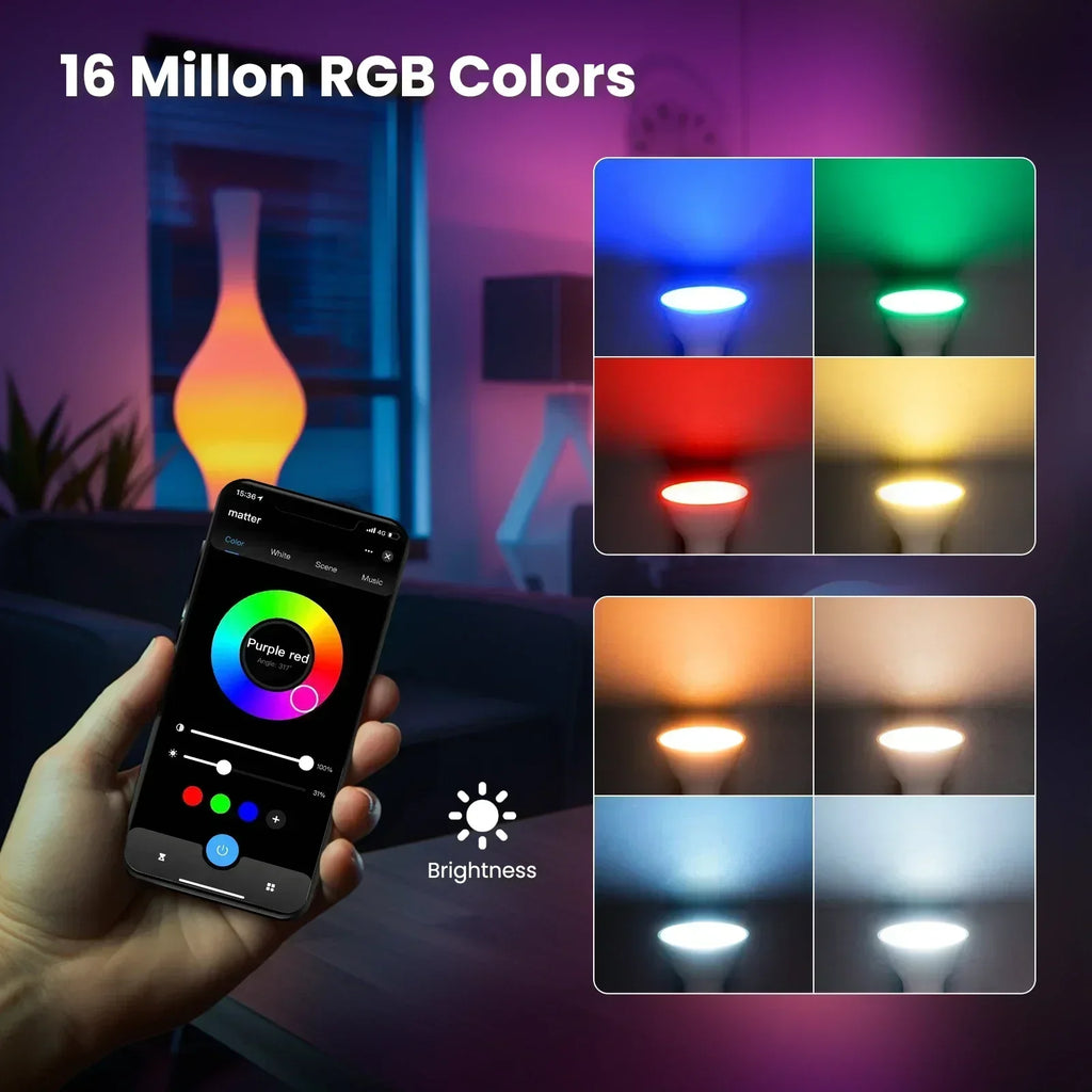 TNCE Tuya gu10 E27 E14 WIFI or Zigbee, Dimmable Light LED lamps 2700-6500k Bulb, Smart Life, Voice With Alexa Google Home alice