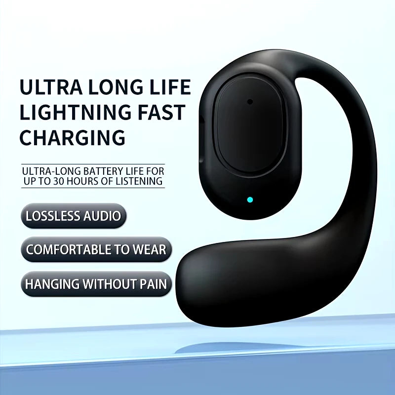 Auriculares inalámbricos Bluetooth con micrófono de conducción ósea, manos libres, con cancelación de ruido para conducir Audifonos