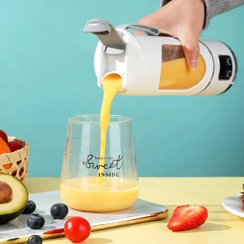 Blender Juicer Portable Electric Juicer 450ml 8 Blades Travel Juicer Machine Rechargeable Shakes Smoothie Blenders Fresh Juice