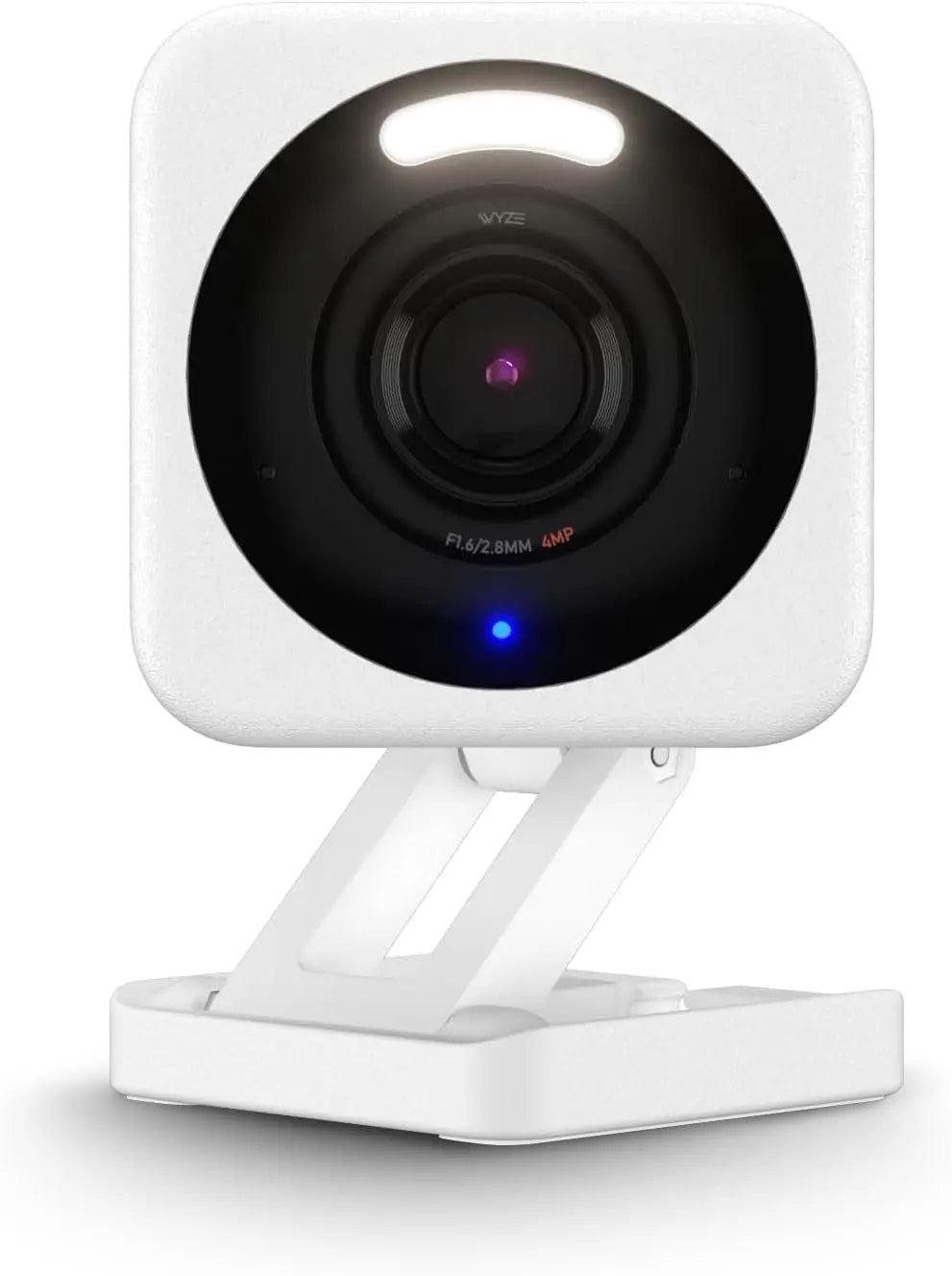 Wyze Cam v4, cámara de seguridad inteligente 2K Wi-Fi para el hogar, audio bidireccional, foco/sirena activado por movimiento, monitor de mascotas/bebés para interiores/exteriores