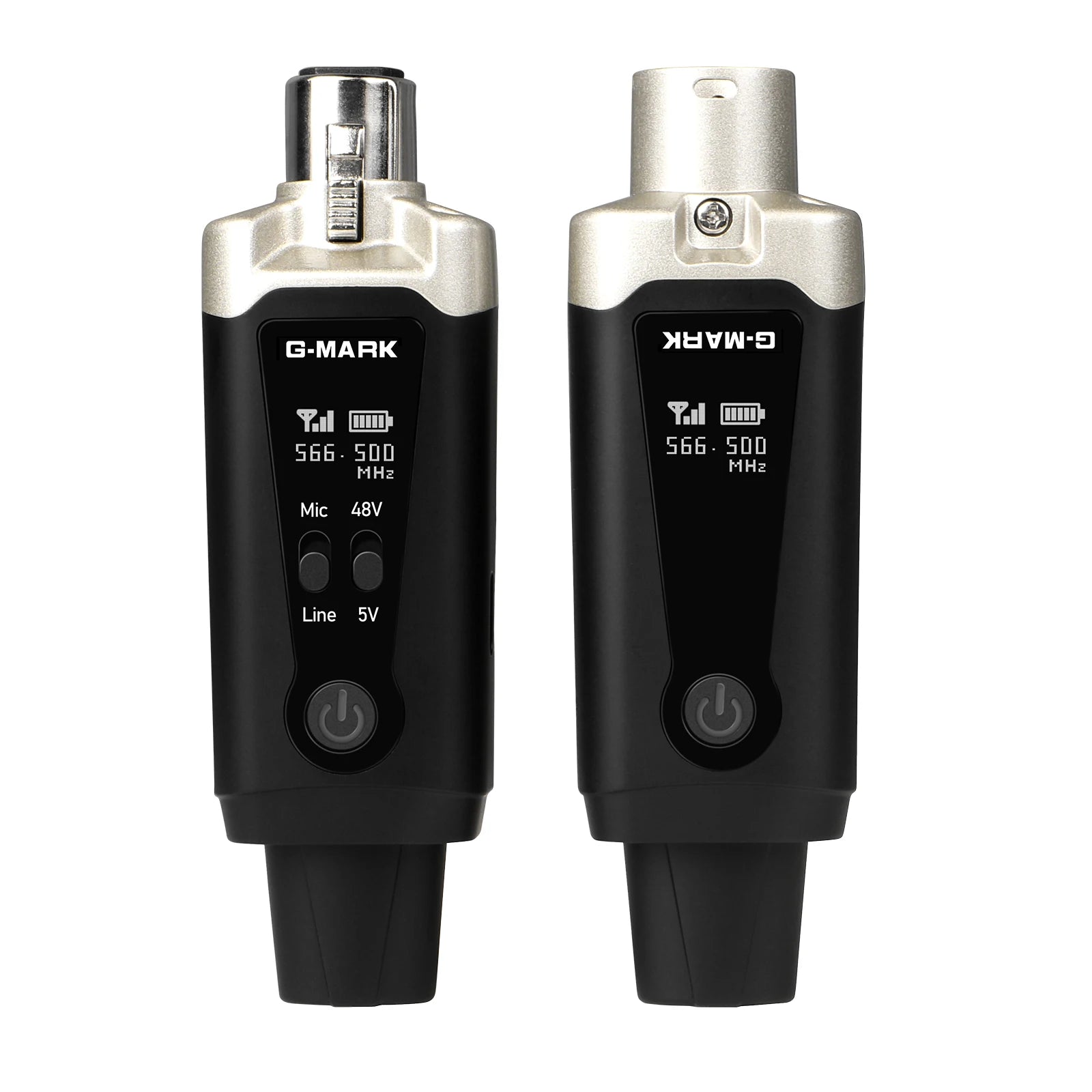 Sistema de micrófono inalámbrico G-MARK GX1.1 UHF Adaptador XLR 16 canales Transmisor y receptor de audio para alimentación fantasma de 48 V Condensador