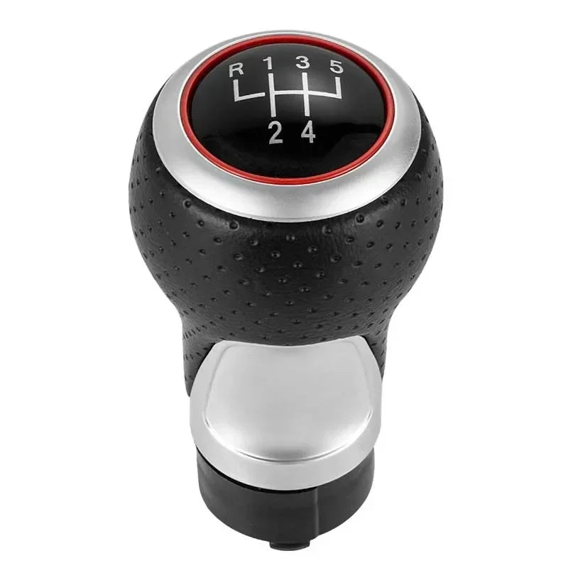 For Audi A3 S3 8p 2003-2013 A4 S4 Q5 S-Line 2007-2015 Leather Shifter Car Gear Shift Knob 12mm 5/6 Speed Handle