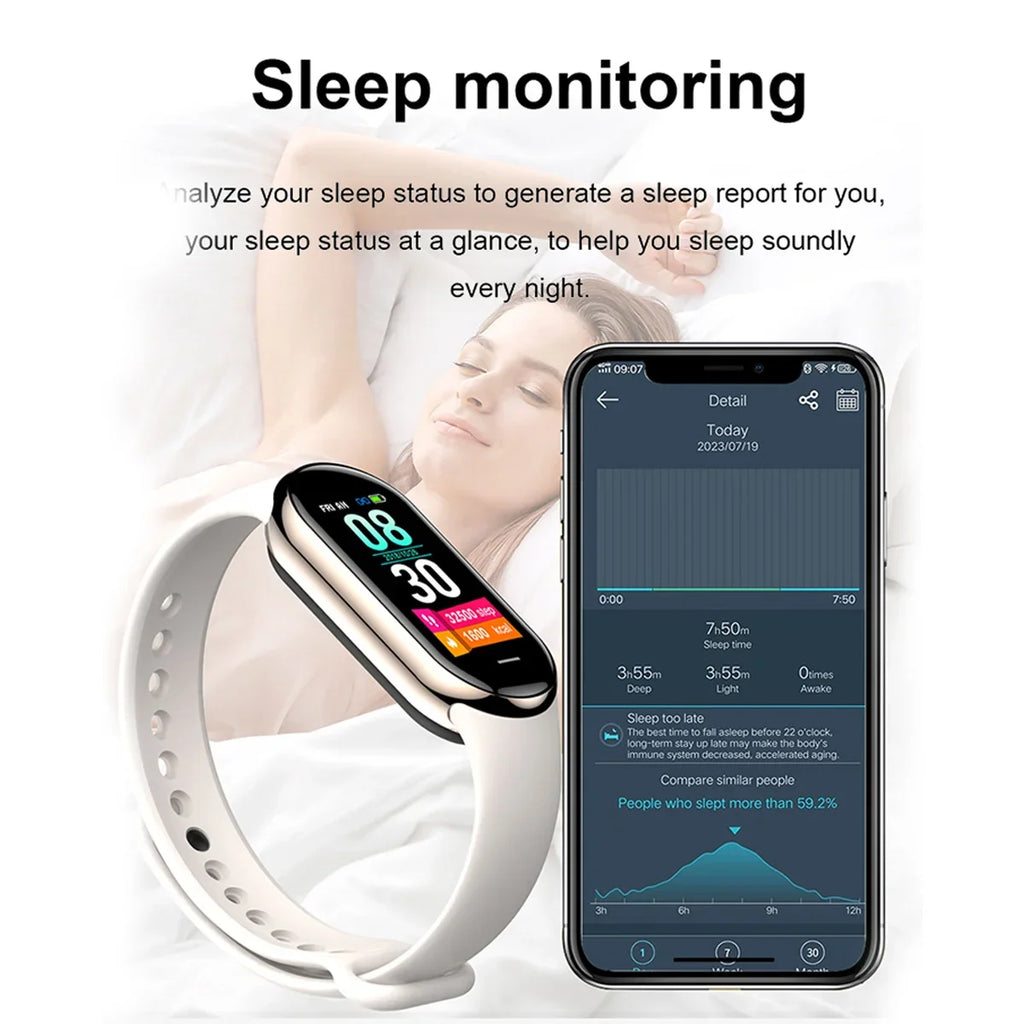 New M8 Smart Watch Men Women Fitness Sports Smart Band Fitpro Version Bluetooth Music Heart Rate Take Pictures Smartwatch Band