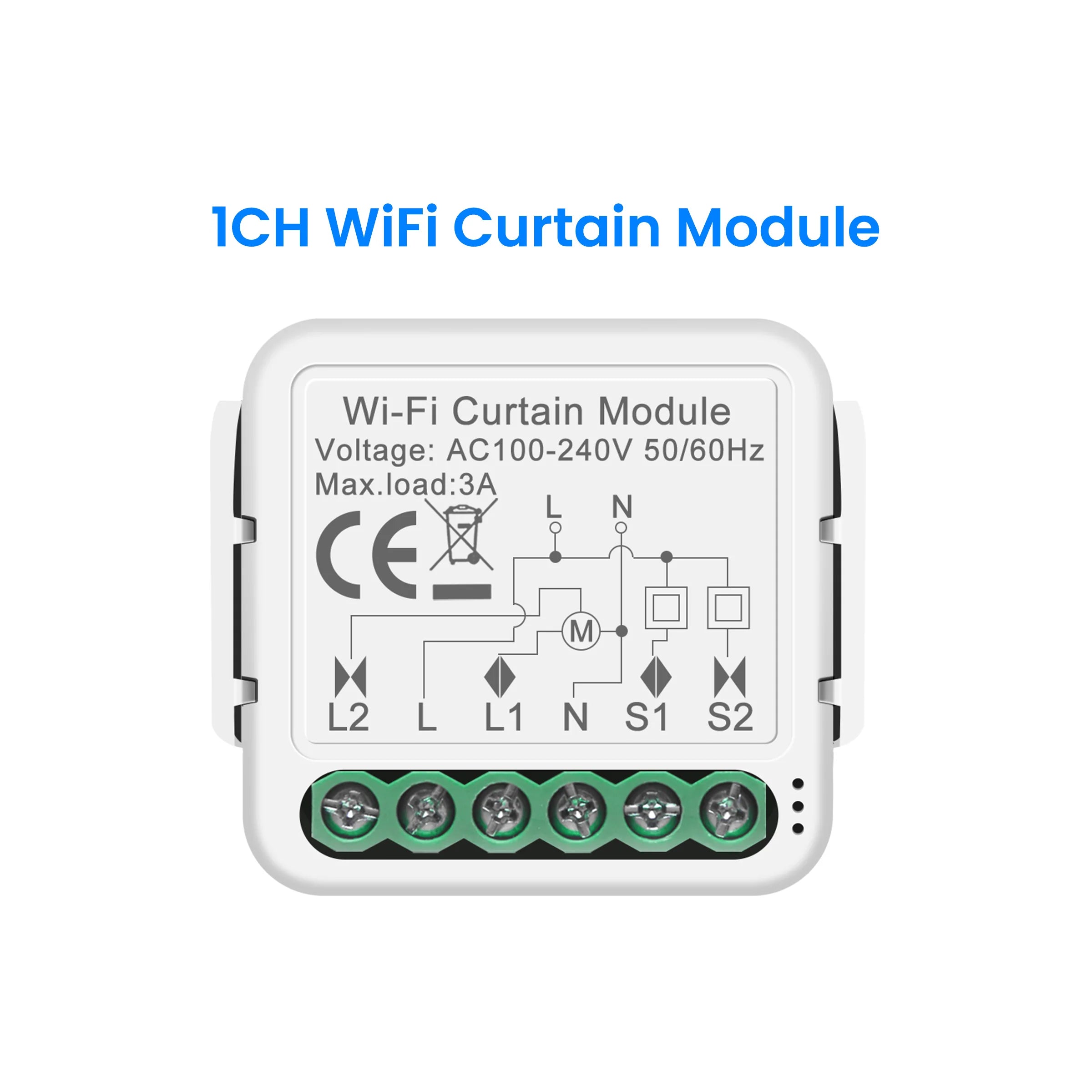 GIRIER Tuya Smart ZigBee/Wi-Fi RF433 Curtain Switch Module for Electric Roller Shutter Blind Motor 1/2CH Works Alexa Hey Google