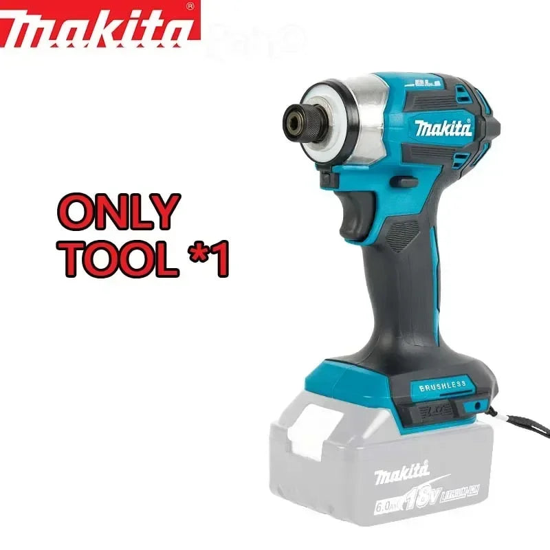Makita 18V LXT Cordless Impact Driver DTD173 Brushless Electric Drill Screwdriver Wood/Bolt T1/T2-Mode Twin LED Light 180 N·m