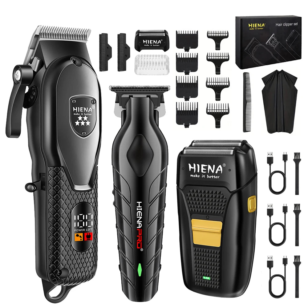 hiena Clipper Electric Hair Trimmer for men Electric shaver professional Men's Hair cutting machine Wireless barber trimmer