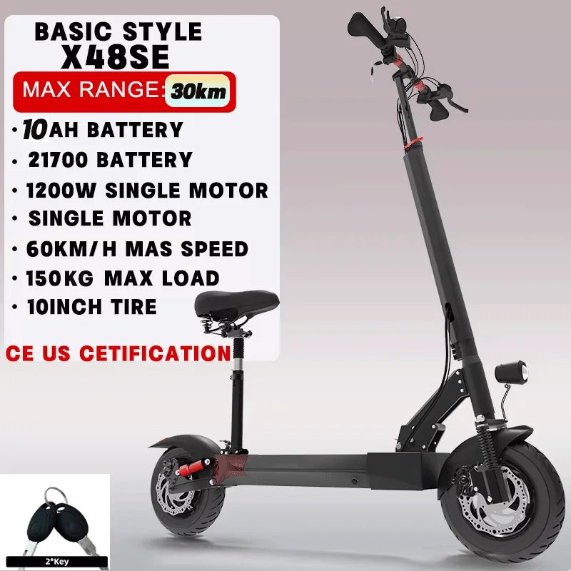 [8 modelos] Scooter eléctrico de 10/11 pulgadas 48V-72V 1000W-6000W 50-85km/h Rápido E Scooter Todoterreno Patinete Eléctrico Plegable para Adultos