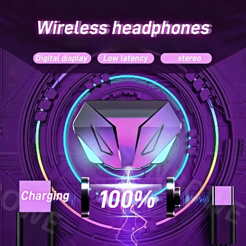 Auriculares gaming TWS X15 Auriculares inalámbricos Bluetooth con micrófono Posicionamiento de sonido de graves Estéreo 9D Música Auriculares HiFi para gamers