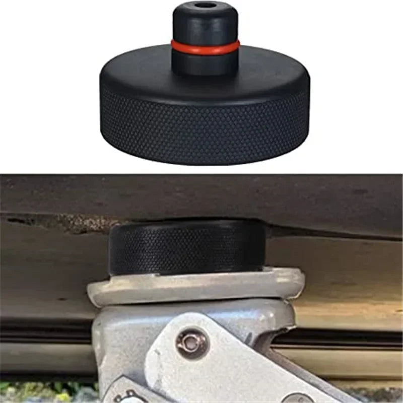 4pcs For Tesla Model X/S/3 Black Rubber Jack Lifting Point Pad Adapters Premium Styling Enhanced Protection Easy Jacking Amagi