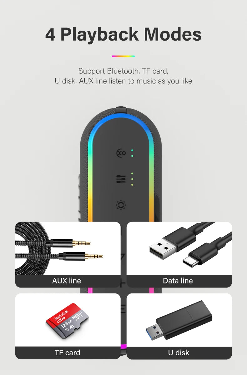 Altavoz Bluetooth XDOBO X8 III Subwoofer Inalámbrico 6600mAh 60W Potentes Graves Profundos Power Bank Fiesta al Aire Libre Senderismo Música Diversión