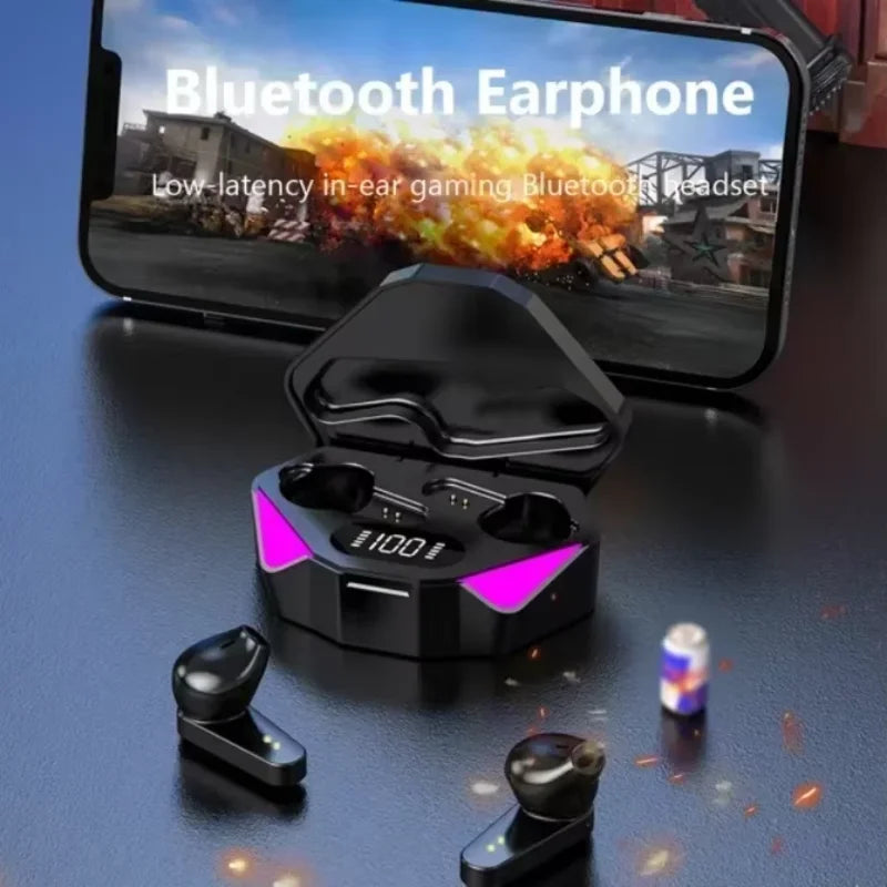 X15 TWS Auriculares inalámbricos Bluetooth 5.3 Auriculares con latencia baja de 65ms Auriculares de juego Esport Gamer con micrófono para Xiaomi iPhone