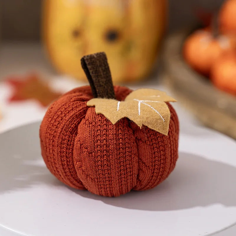 Calabaza Artificial Decoración de Halloween Mini Calabaza Falsa Simulada Decoración de Fiesta de Cosecha de Otoño Atrezos de Regalo para Niños de Acción de Gracias