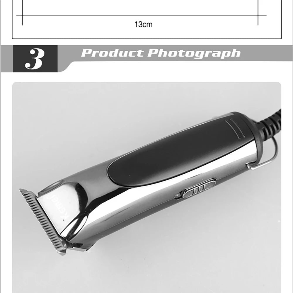Kemei 850 cortadora de pelo profesional con cable para hombres, máquina de corte de pelo eléctrica, kit de peluquería para niños en casa