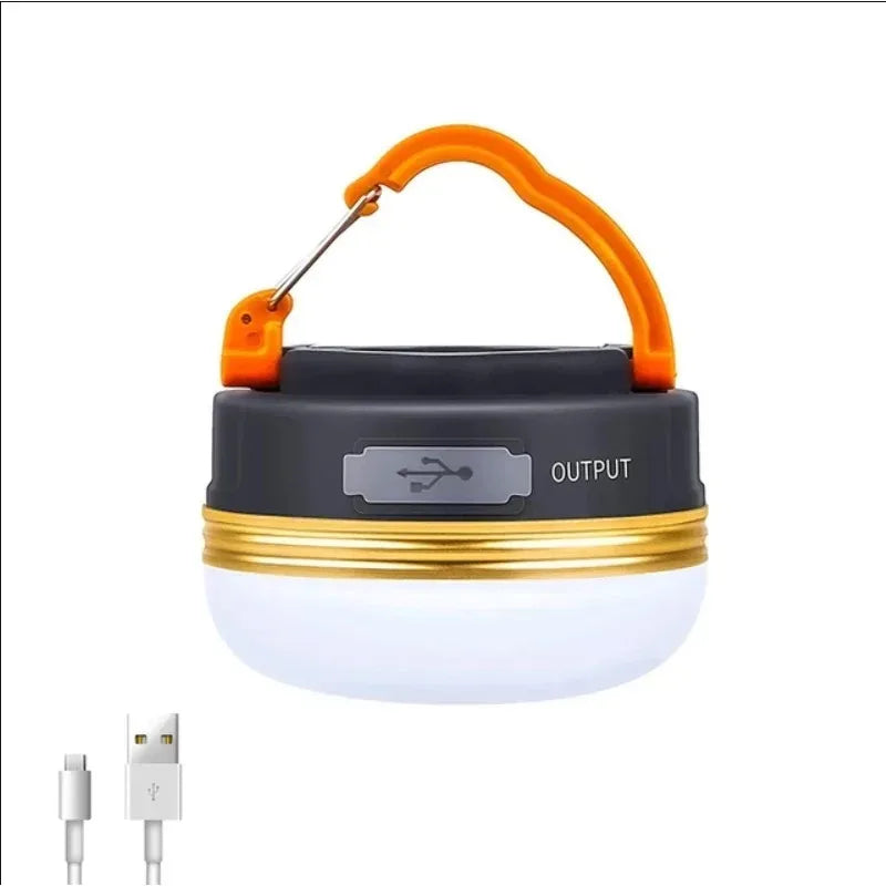 Outdoor Light Power Camping Lantern Tents Lamp 1200mah USB Rechargeable Portable Camping Light Outdoor Hiking Night Hanging Lamp