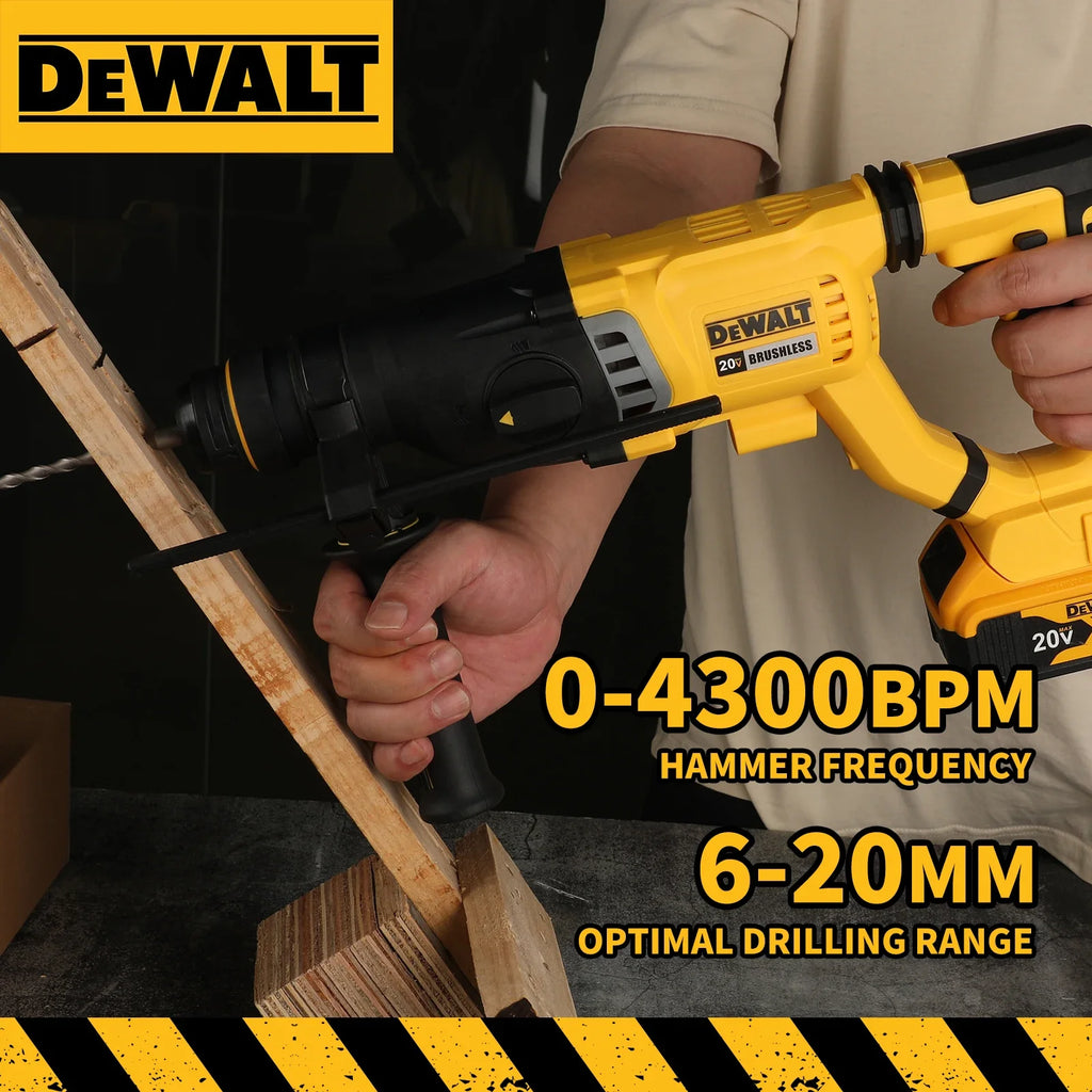 DEWALT DCH263 20V Brushless Hammer Cordless SDS PLUS Electric Hammer 4300BPM Carpentry Specific Power Tool (no battery)
