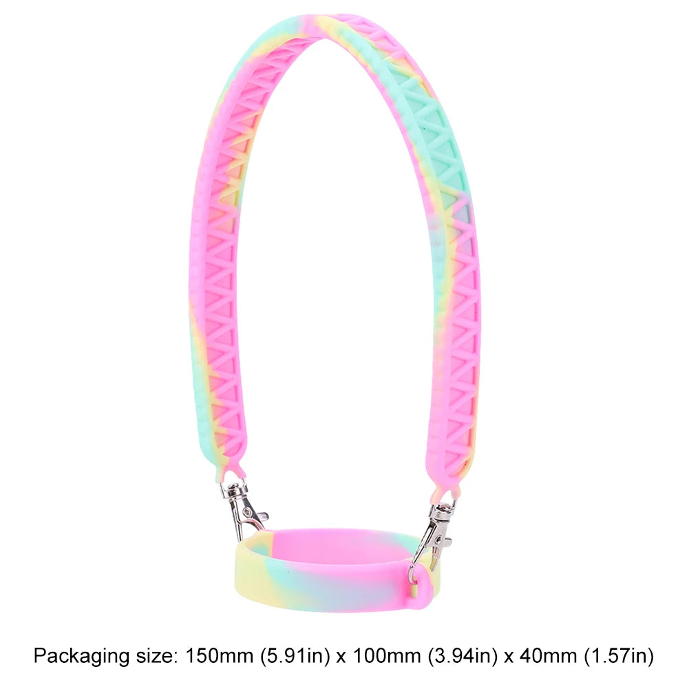 40oz Neoprene Water Bottle Carrier Bag For Stanley Quencher Cup Sleeve with Adjustable Shoulder Strap Water Bottle Holder Pouch