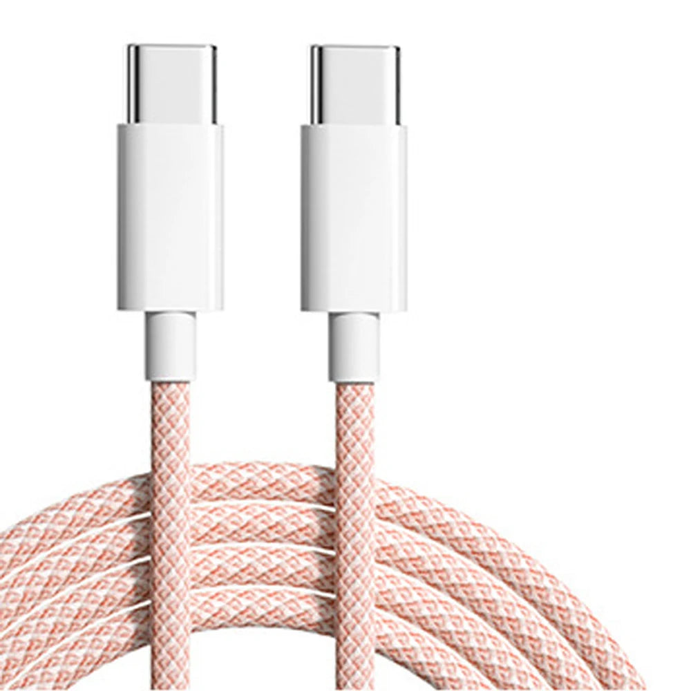 60W 6A USB Type C to Type C Cable Data Line For Iphone 15 Xiaomi Poco Fast Charging USB C Cable Type C Data Charge Cord Wire 20V