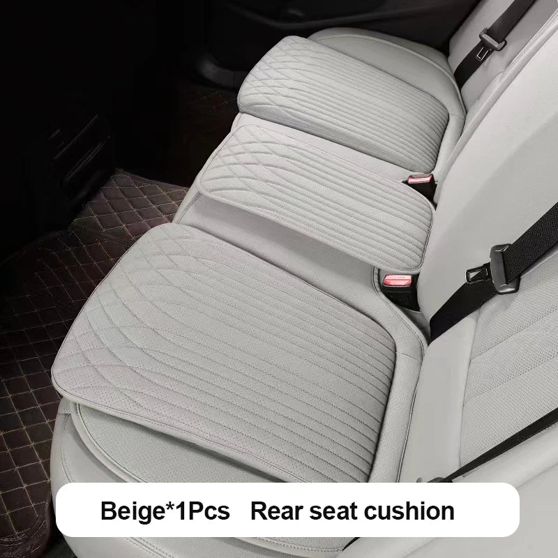 For Tesla Car Cushion Nappa Leather Breathable Non-slip Car Seat High Rebound Pad Seat Cushion Four seasons Universal Auto Seat