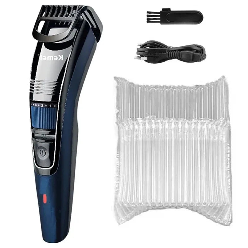 Kemei 632 0.5-10mm Adjustable Beard Hair Trimmer for Men Face Hair Cutting Machine Rechargeable Mustache Stubble Hair Clipper