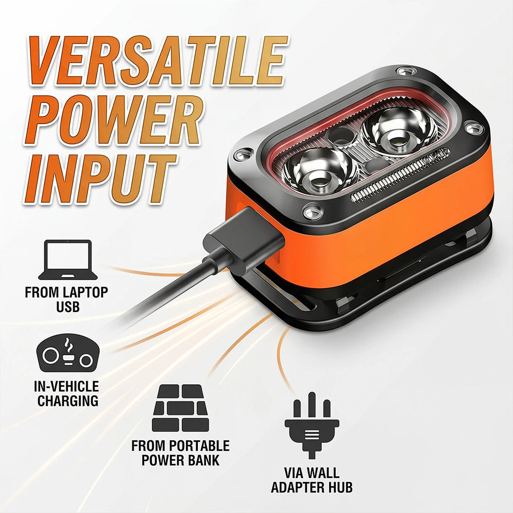 Mini Sensor Headlamp Rechargeable LED Head Lamp,Ultra-Bright Headlight with 5 Modes,60° Adjustable for Camping Fishing Running ﻿