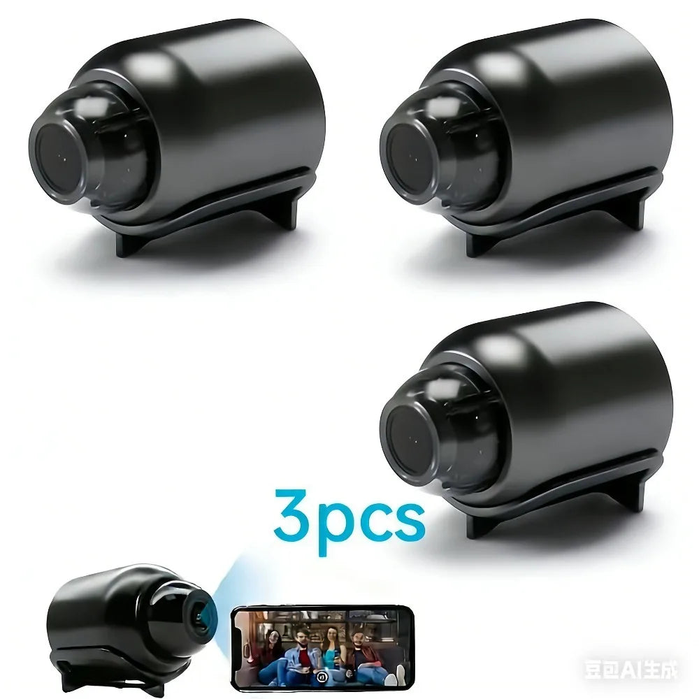 Mini 1080P Wireless Security Camera – Night Vision & Motion Alerts | Discreet Indoor Surveillance for Home, Office & Travel