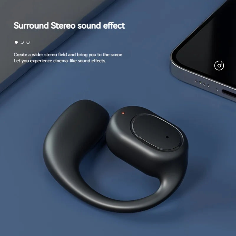 Auriculares inalámbricos Bluetooth con micrófono de conducción ósea, manos libres, con cancelación de ruido para conducir Audifonos