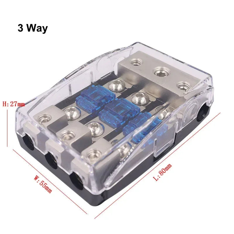 Aleación de zinc niquelada, miniportafusibles estéreo, soporte de fusible AFS de audio, bloque de distribución de energía, caja de fusibles, modificación de audio para automóvil