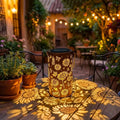 Sunflower Solar Projector Lantern Outdoor Hanging Solar Fairy Lamp Garden Decor Sunflower Solar Light forYard Lawn Holiday Party