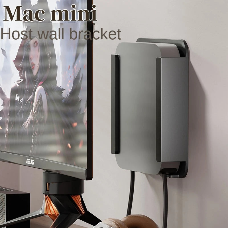 Soporte de escritorio de aleación de aluminio para Mac Mini, funda protectora, refrigeración, soporte vertical, de pared/inferior de mesa